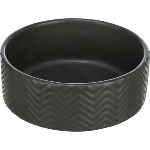 Gamelle - Ecuelle - Accessoire De Gamelle - Accessoire Ecuelle Trixie - 25020 - Gamelle, En Ceramique, 0,4 L/ 13 Cm, Noir