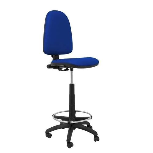 Tabouret Ergonomique Piqueras Y Crespo Ayna - Bleu - Réglable En Hauteur Et Avec Anneau Repose-Pieds