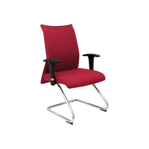 Piqueras Y Crespo Albacete Chaise Visiteur Accoudoirs En T Bali Fabric Grenat