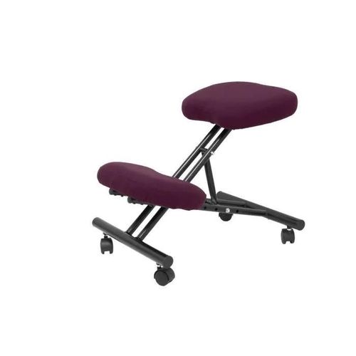 Tabouret De Bureau Ergonomique Fixe, Réglable En Plusieurs Positions Et À Roulettes Siège Rembourré En Tissu Bali Violet (Avec