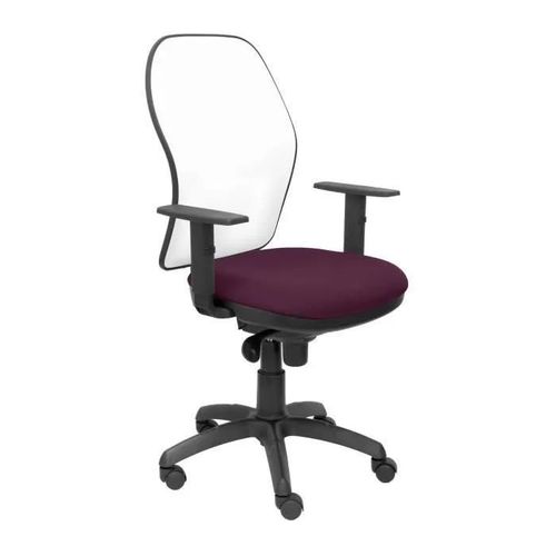 Chaise Jorquera Blanc Maille Bali Siège Violet