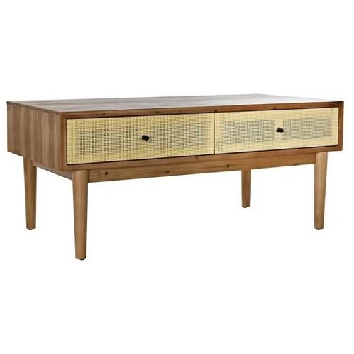 Table Basse - Style Balinais - Marron Sapin - Rotin 106 Cm