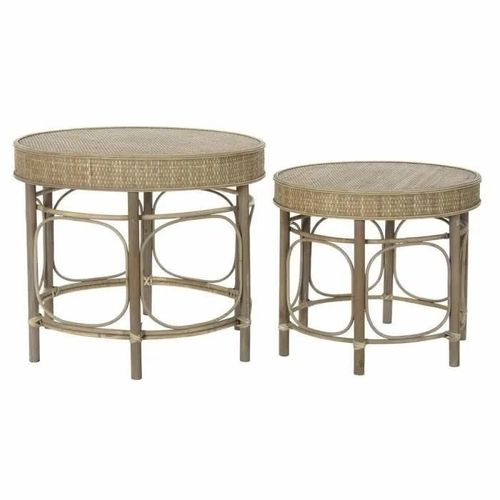 Table D'appoint Balinais Naturel Bois 61 Cm
