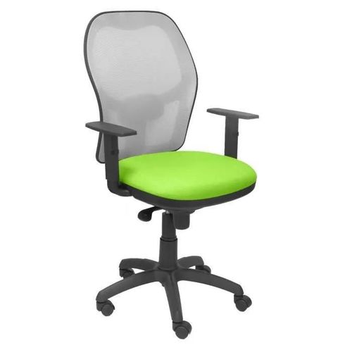 Chaise Jorquera Siège En Filet Gris Bali Vert Pistache