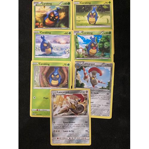 (3329) 5x Carabing + 2x Lançargot (Pokemon) 