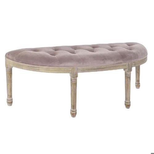 Banc Banquette Polyester, Velours Et Bois D'hévéa Dkd Home Decor