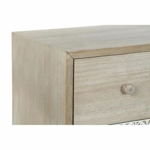 Caisson À Tiroirs Naturel Blanc Bois De Paulownia Feuille D'une Plante (80 X 42 X 80 Cm)