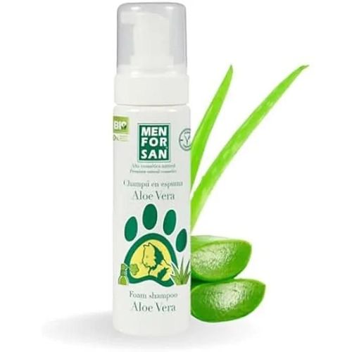 Shampooing Mousse - Menforsan - Aloe Vera - 200ml - Nettoyage Sans Eau - Vegan