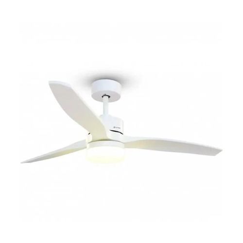 GRUNKEL Ventilateur de plafond avec lumière LED 132cm de diamètre blanc