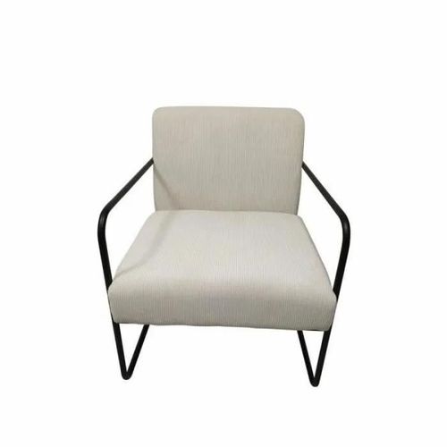 Fauteuil Thyann Noir Polyester Blanc Fer (64 X 74 X 79 Cm)