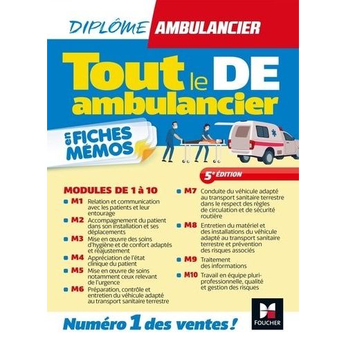 Tout Le De Ambulancier En Fiches Mémos