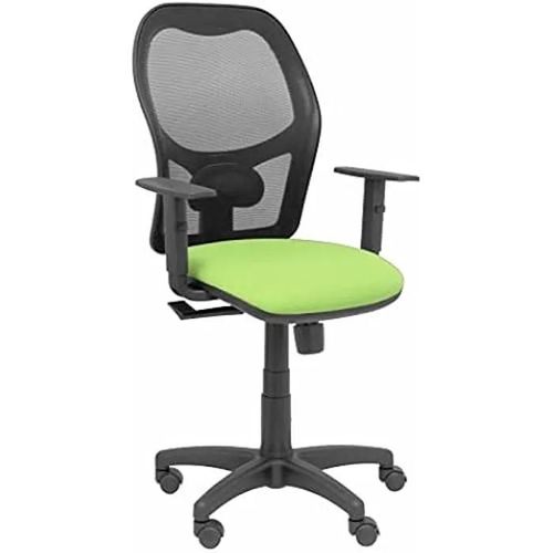 Chaise De Bureau - Piqueras Y Crespo - Modèle 2b10crn - Polyuréthane Thermoplastique - Pistache - Accoudoirs