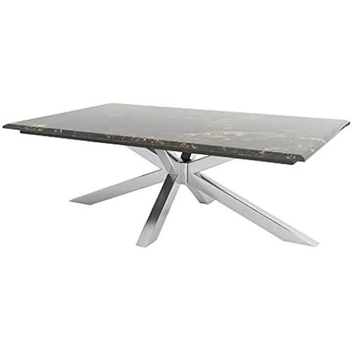 Table D'appoint - Dkd Home Decor - Marbre Acier - 130 X 80 X 45 Cm - Multicolore - Petit Meuble Complément