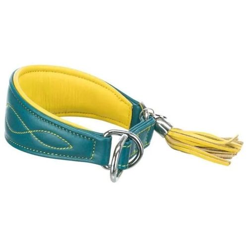Collier - Trixie - Actif Confort - Cuir - Xs 21-26cm - Kérosène / Jaune