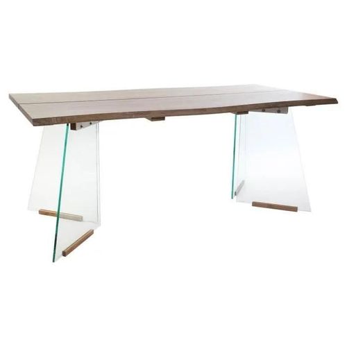 Table De Salle À Manger Verre Bois Mdf (180 X 90 X 76 Cm)