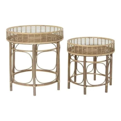 Table D'appoint Rotin (2 Pcs)