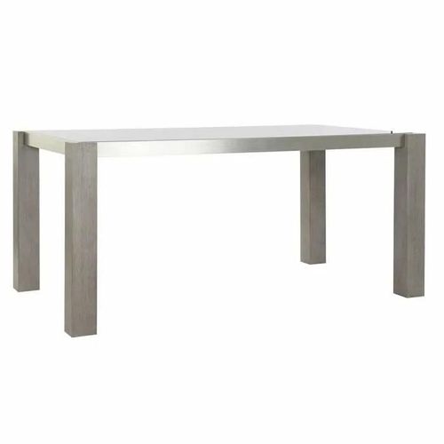 Table De Salle À Manger - Marque - Modèle - Verre Trempé - Aluminium - Chêne