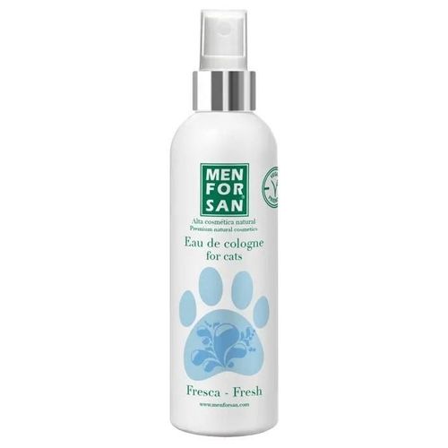 Menforsan Eau De Toilette Fresh Pour Chats 125ml, Procure Une Odeur Fraiche, Effet Deodorant,Trasparente