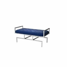 Banquette Bleu Polyester Acier (97 X 44 X 46 Cm)