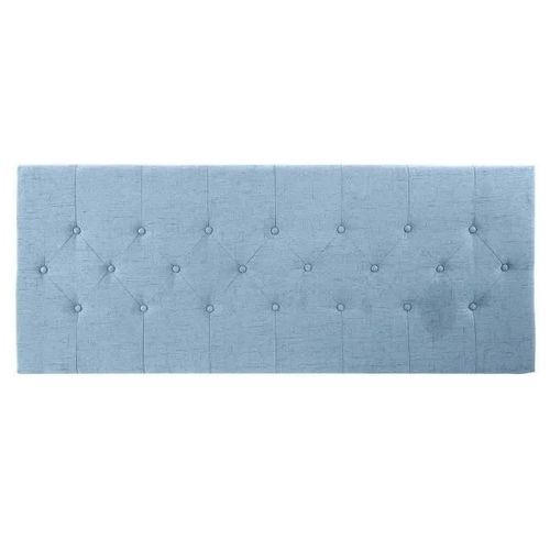 Tête De Lit Polyester Bois D'hévéa Blanc (160 X 7 X 65 Cm)