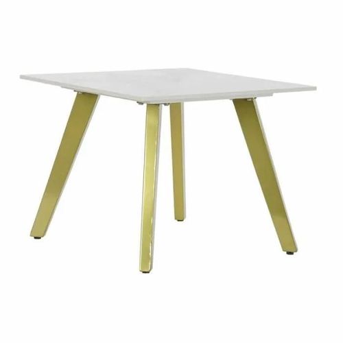 Dkd Home Decor Table Dappoint Céramique Doré Métal Blanc Moderne (60 X 60 X 48 Cm) - 8424001900282