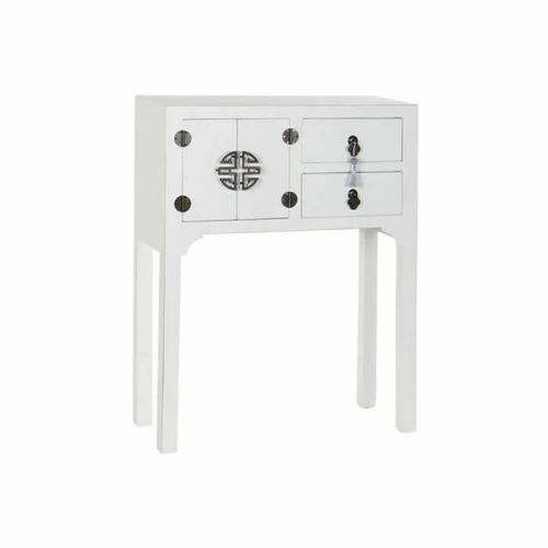 Dkd Home Decor Console Blanc Argent Sapin Bois Mdf (63 X 26 X 83 Cm) - 8424001700790