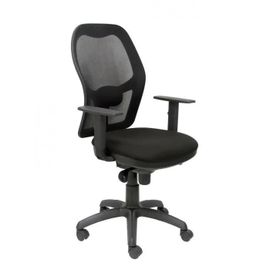 Siège De Bureau Ergonomique Avec Mécanisme Synchro, Accoudoirs Réglables Et Dossier Réglable En Hauteur En Maille Respirante Noire