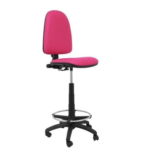 Tabouret Ergonomique Ayna - Piqueras Y Crespo - Réglable En Hauteur - Repose-Pieds Chromé - Rose