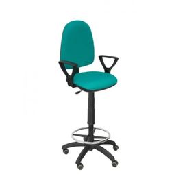Tabouret Ergonomique Avec Mécanisme De Contact Permanent Et Réglable En Hauteur, Anneau De Repose-Pieds Et Roues En Parquet. Assise