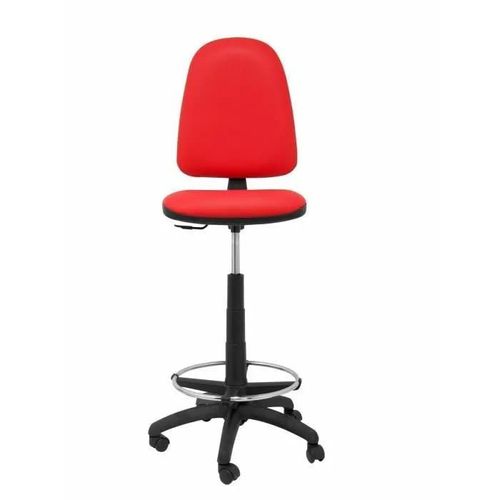 Tabouret Ergonomique Ayna - Piqueras Y Crespo - Rouge - Tissu - Réglable En Hauteur - Repose-Pieds