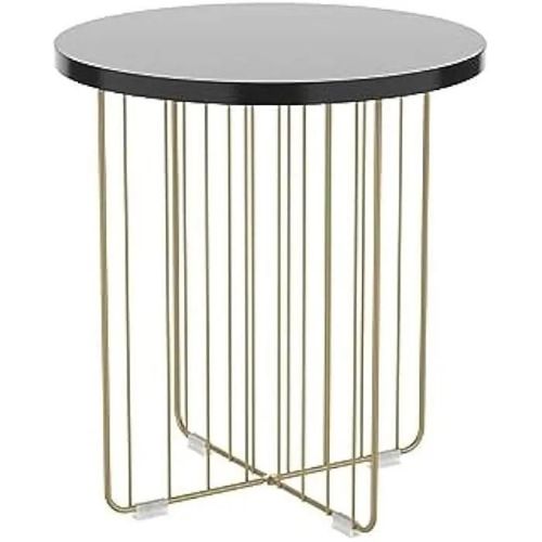 Meuble D'appoint - Vinthera - Moa - Or - Mdf Et Acier - 44x47,8 Cm