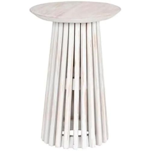 Table D'appoint - Home Esprit - Blanche - Bois De Mindi - 40 X 40 X 60 Cm - Multicolore