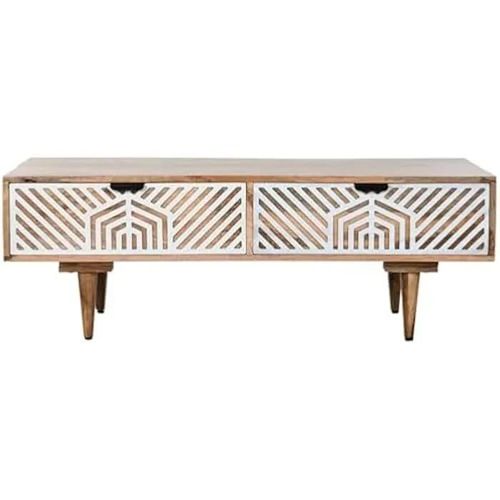 Table Basse - Home Esprit - Multicolore - Bois De Manguier - 115 X 60 X 40 Cm - Montage Facile