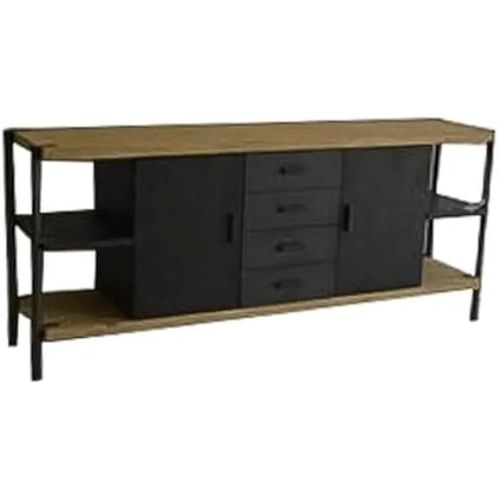 Buffet Bas - Home Esprit - Multicolore - Métal - 186 X 45 X 80 Cm - Meuble De Séjour