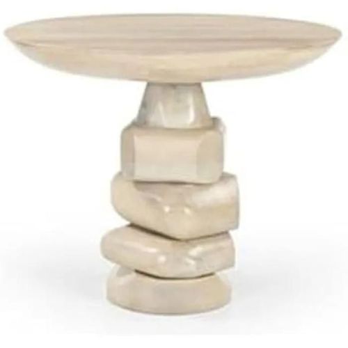 Table De Salle À Manger - Home Esprit - Bois De Manguier - 100 X 100 Cm - Multicolore - Hauteur 76 Cm