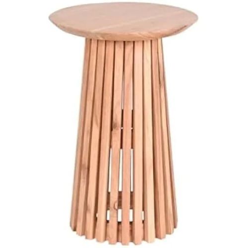 Table D'appoint - Home Esprit - Naturelle En Bois De Mindi - 40 X 40 X 60 Cm - Multicolore - Design Contemporain