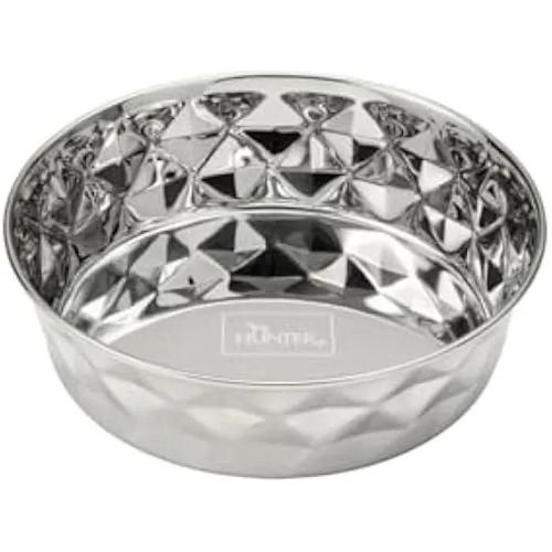 Mangeoire Pour Chien - Hunter - Silicone Acier Inoxydable - Carré - Intérieur