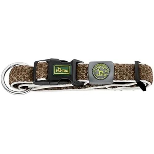Collier Pour Chien Hunter Hilo Vario Plus Neck L Marron - Accessoires D'art Pour Animaux