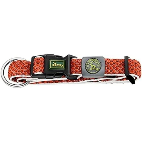 Collier Hilo Vario Plus Xl Orange Pour Chien - Hunter - 45-70 Cm - Collier Pour Animal - Grand - Chien