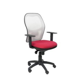 Chaise De Bureau Ergonomique Jorquera - Piqueras Y Crespo - Blanc - Tissu - Bali Marron