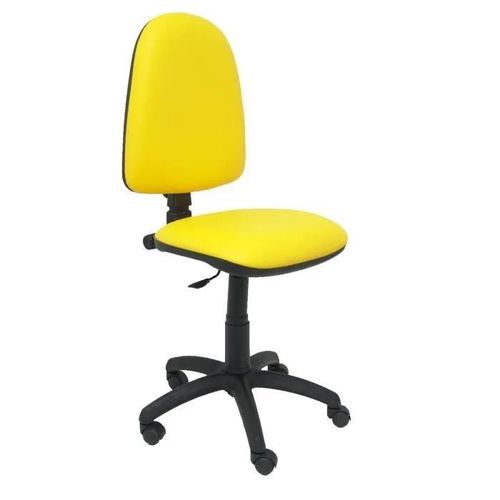 Chaise De Bureau Ergonomique Piqueras Y Crespo Modèle 04cp - Jaune - Simili