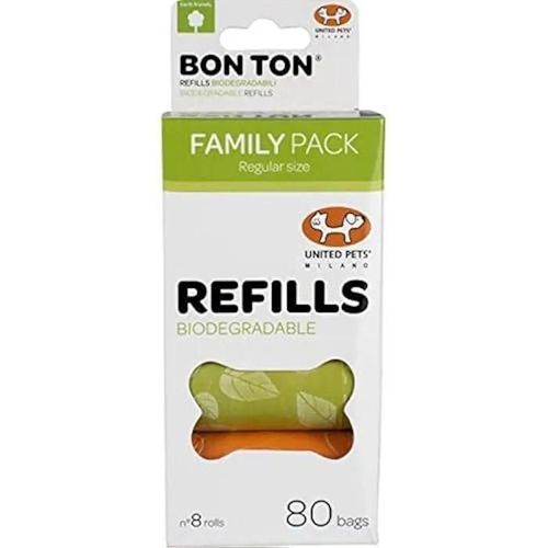 United Pets Refill Pour Bon Ton Regular, Sacs Biodégradables Pour Chiens