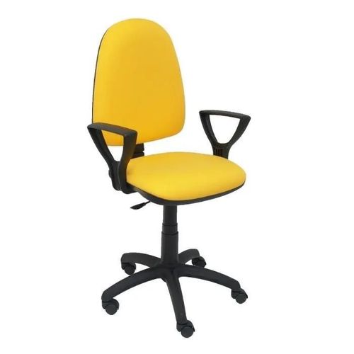 Chaise De Bureau Ergonomique Piqueras Y Crespo Modèle 04cp - Jaune - Tissu - Réglable En Hauteur