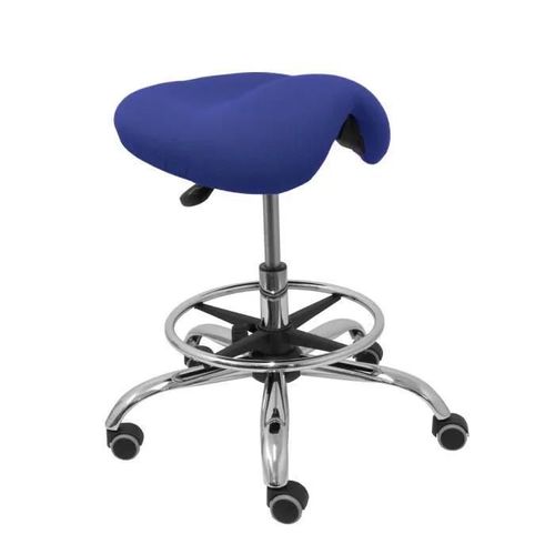 Tabouret Clinique Ergonomique Et Pivotant Avec Siège Anatomique Réglable En Hauteur (Anneau De Repose-Pieds Chromé Inclus). Siège