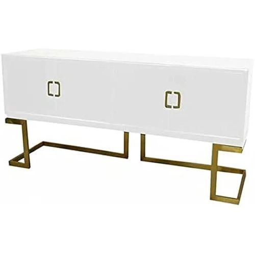 Buffet - Dkd Home Decor - Standard - Blanc - Métal - Peuplier