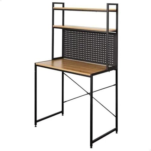 Bureau - Aktive - 18440 Max Home - Bois Et Acier Noir - 84 X 50 X 148 Cm - Style Industriel