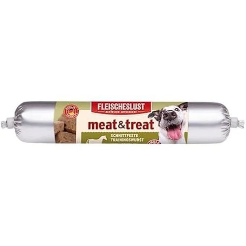 Complément Alimentaire - Fleischeslust - Salchicha Entraînement - 100% Cheval - 80g - Sans Gluten