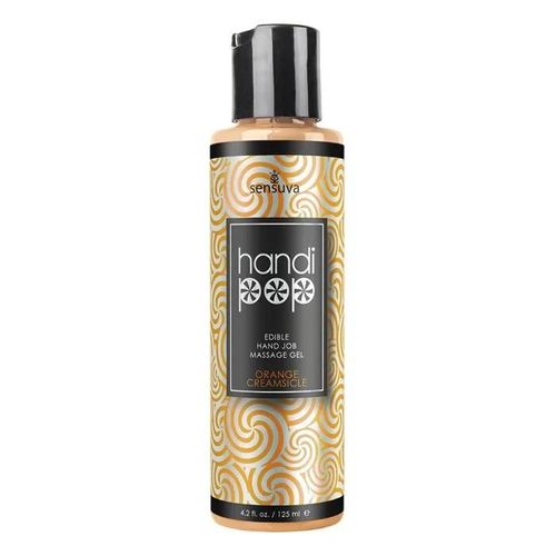 Gel De Massage Sensuva Handipop - Stimulation Intime & Plaisir Oral Saveur Orange Creamsicle, 125 Ml 