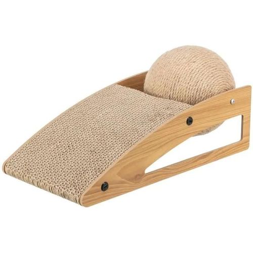 Griffoir - Trixie - Rampe Avec Balle - 40 X 20 X 17 Cm - Carton, Mdf, Jute - Pour Chat
