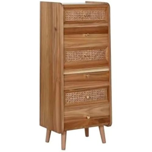 Commode - Home Esprit - Marron Acacia - 45 X 97 X 35 Cm - Tiroir(S) - Montage Facile